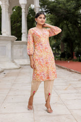 Pure Cotton Kurta with Dhoti Pants Set