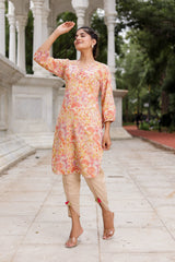 Pure Cotton Kurta with Dhoti Pants Set