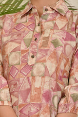 Muslin Printed Co-Ord Set with Afghani Pants