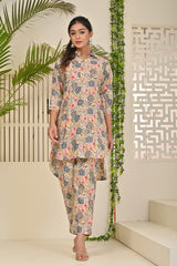 Multicolor Muslin Printed Co-Ord Set