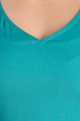 Rayon V-Neck Short Kurta