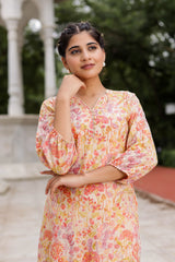 Pure Cotton Kurta with Dhoti Pants Set