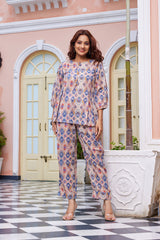 Multi-Color Crepe Co-Ord Set