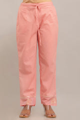 Jacquard Chanderi Kurta with Cotton Pant Set