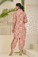 Muslin Printed Co-Ord Set with Afghani Pants
