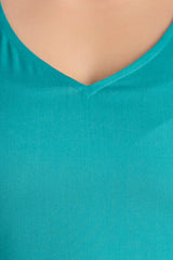 Rayon V-Neck Short Kurta